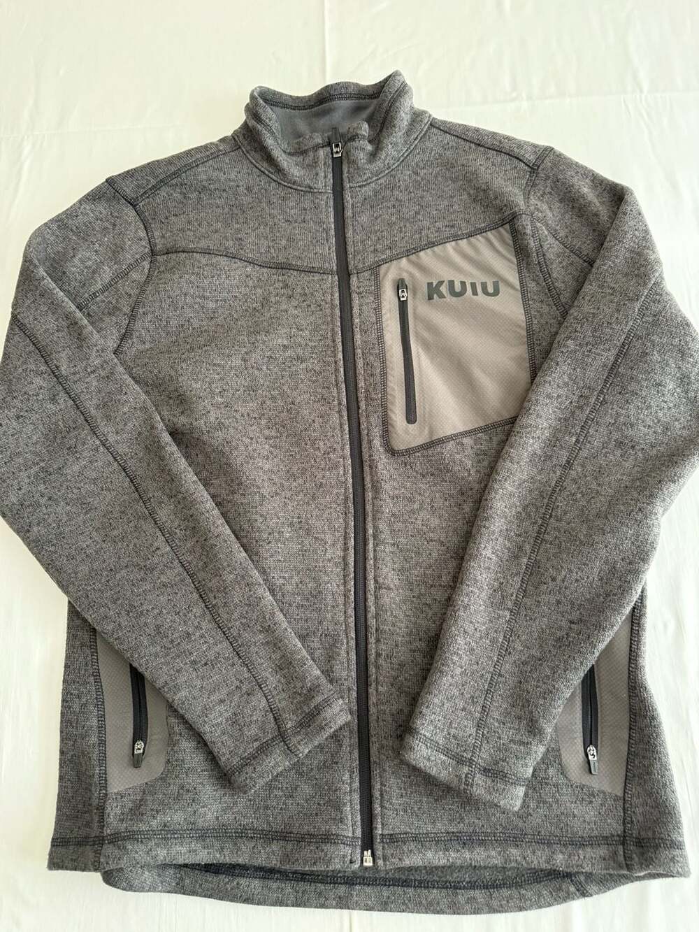 Kuiu Base Camp Fleece Jacket Size M Gray Full Zip campcore gorpcore